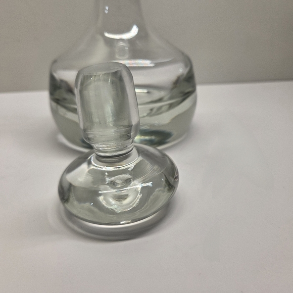 Vtg Krosno Poland Glass Ship Decanter 10 1/2" Tall Wine Decanter Made In Poland - Picture 6 of 9